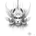 penitent one blasphemous tattoo design idea