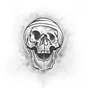 Skull aztec on the hand tattoo design idea
