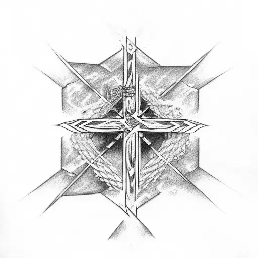 three crosses tattoo design idea