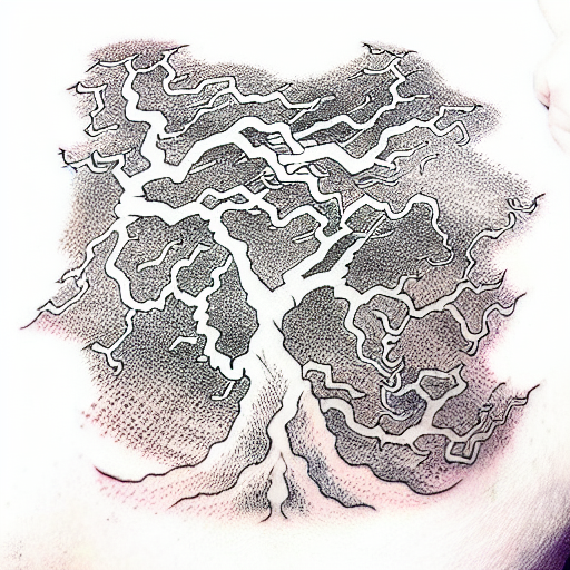  norse world tree tattoo design idea