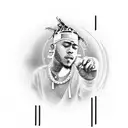 Create a design incorporating xxxtentacion's famous quote 'what is real will prosper' tattoo design idea