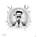 Create a design incorporating xxxtentacion's famous quote 'what is real will prosper' tattoo design idea