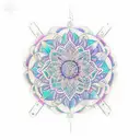 Create a mesmerizing mandala design incorporating xxxtentacion's famous quote 'what is real will prosper' tattoo design idea