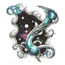 milky way Galaxy  tattoo design idea