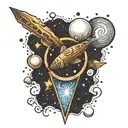 milky way Galaxy  tattoo design idea