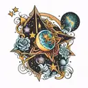 milky way Galaxy  tattoo design idea