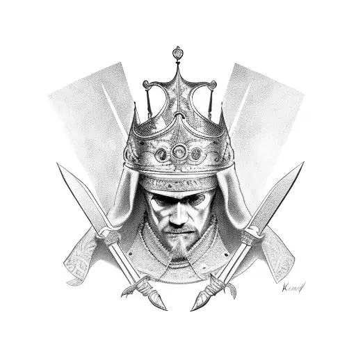 King Baldwin IV tattoo design idea