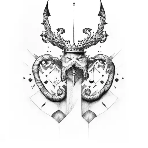 King Baldwin IV tattoo design idea