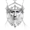 King Baldwin IV tattoo design idea