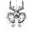 King Baldwin IV tattoo design idea