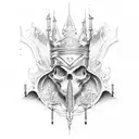 King Baldwin IV tattoo design idea