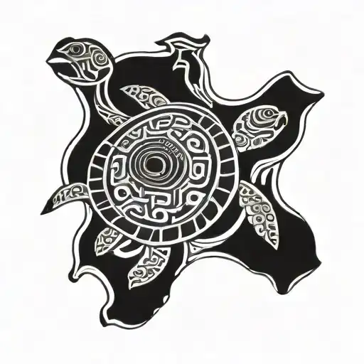 traditional hawaii turtle tattoo to comemorste grandma tattoo design idea
