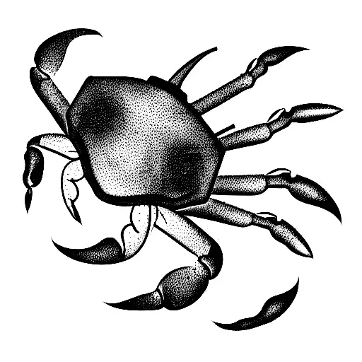 sea goat and crab tattoo design idea