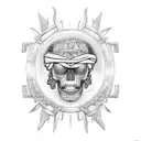 Afro Caribbean symbolism barbados tattoo design idea