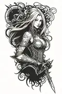 katarina League of Legends tattoo design idea