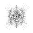 Metatron cube tattoo design idea
