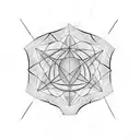 Metatron cube tattoo design idea