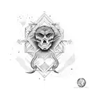 earth sign tattoo design idea