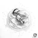 earth sign tattoo design idea