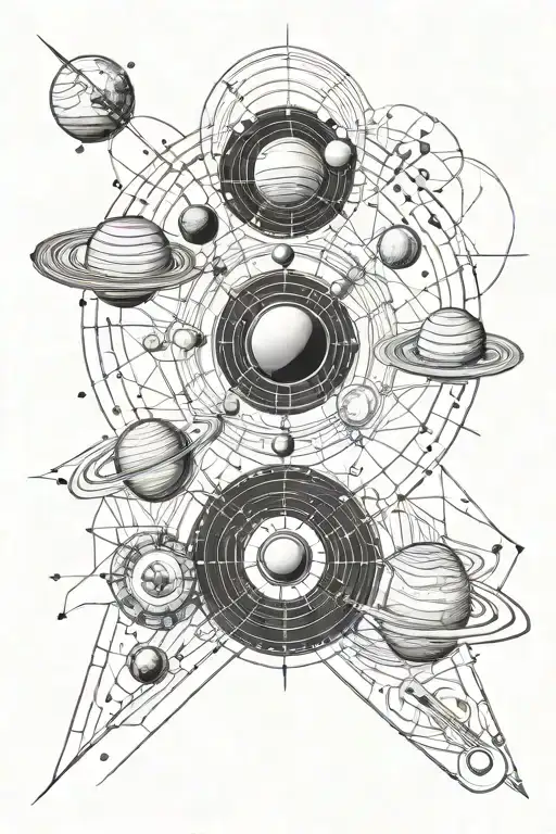 SOLAR System tattoo design idea