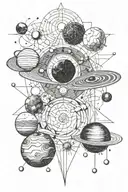 SOLAR System tattoo design idea