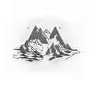 me and my friend are planning on getting a same tattoo on the triceps we are planning a tattoo of mountains and valleys tattoo design idea