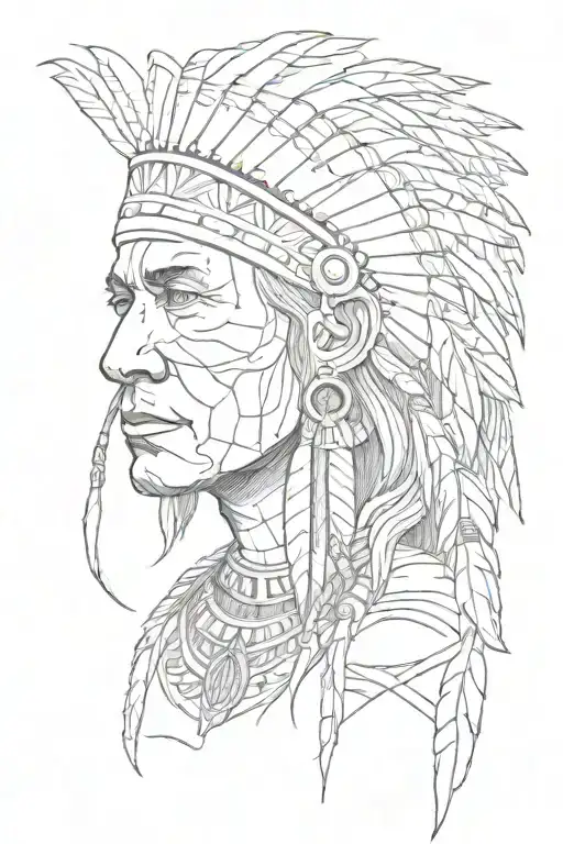 Cherokee Indian, Pennsylvania Dutch, swedish, Irish, Blackfoot Indian tattoo design idea