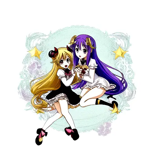 gemini and virgo demon tattoo design idea