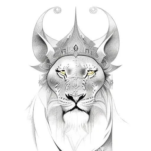 aslan roma ve tarih tattoo design idea