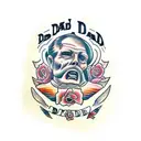 rip dad tattoo design idea
