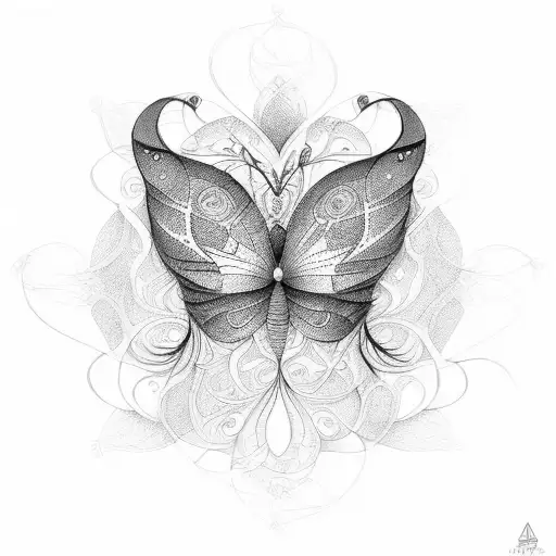 mariposa tattoo design idea