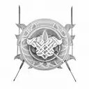 Lacrosse tattoo design idea