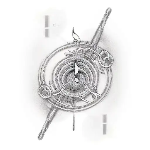 music, number 3, 4/13/05 tattoo design idea