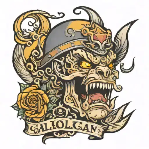 gala hooligan tattoo design idea