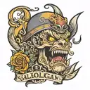 gala hooligan tattoo design idea