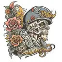 gala hooligan tattoo design idea