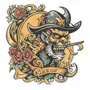 gala hooligan tattoo design idea