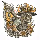 gala hooligan tattoo design idea