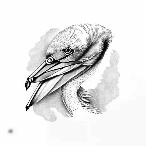pelican tattoo design idea