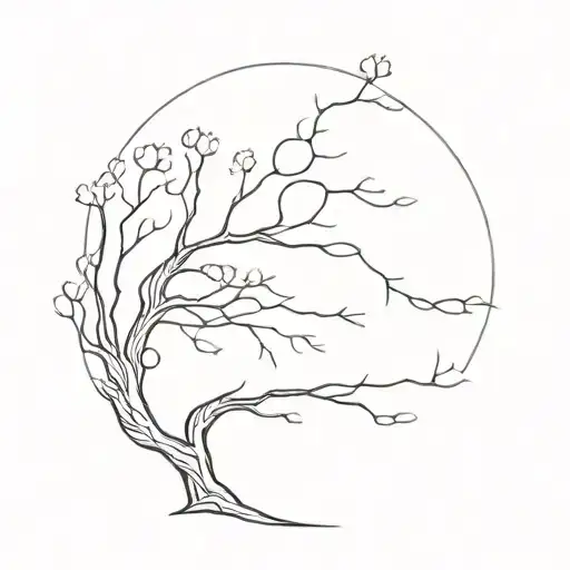A tree that looks like a brain tattoo design idea