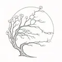 A tree that looks like a brain tattoo design idea