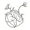 A tree that looks like a brain tattoo design idea