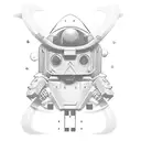 90s cartoon collage tattoo design idea