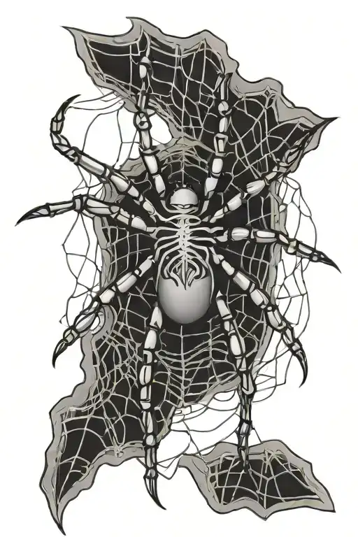 long spider on web hand tattoo design tattoo design idea