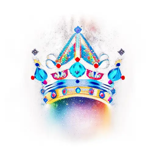 the crown diana tattoo design idea