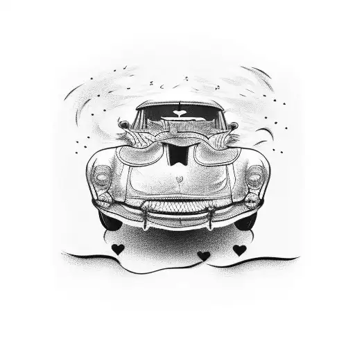 Taylor Swift getaway car inspired tattoo design idea