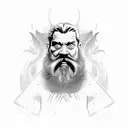 dwarf hunter tattoo design idea