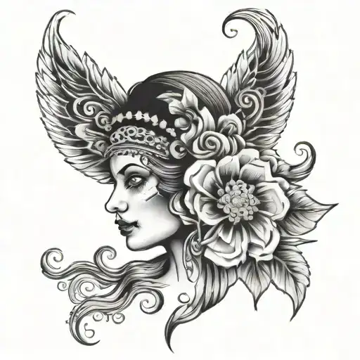 gypsy tattoo design idea