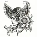gypsy tattoo design idea