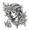 gypsy tattoo design idea